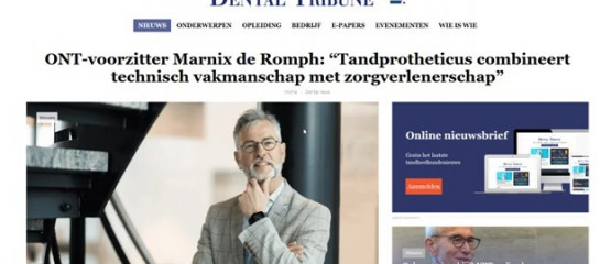 Interview Marnix de Romph in Dental Tribune